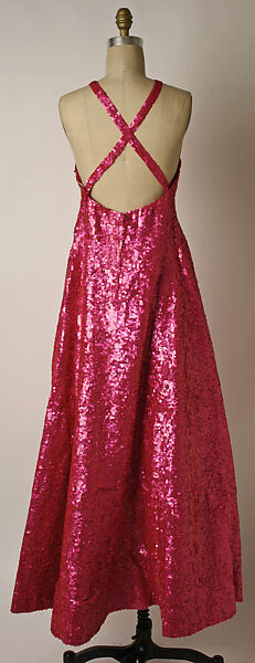 Evening dress, Arnold Scaasi (American, born Montreal, Canada, 1931–2015), plastic, silk, American