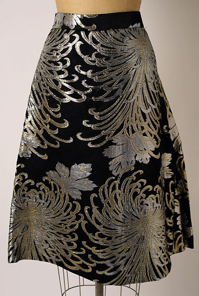 Evening suit, (a–c) Arnold Scaasi (American, born Montreal, Canada, 1931–2015), silk, nylon, metallic thread, glass, American