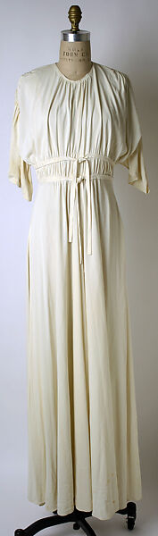 Dress, Valentina Gowns (American, 1928–1957), acetate, plastic, American 