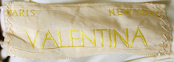 Dress, Valentina Gowns (American, 1928–1957), acetate, plastic, American