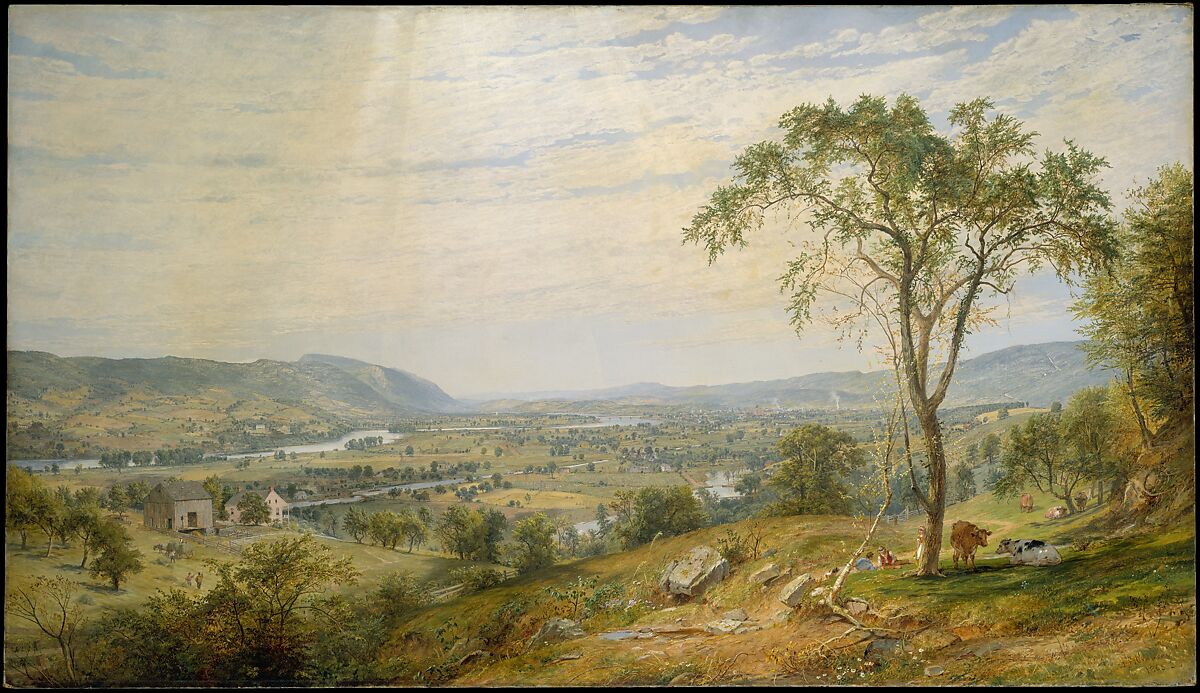 The Valley of Wyoming, Jasper Francis Cropsey (American, Rossville, New York 1823–1900 Hastings-on-Hudson, New York), Oil on canvas, American 