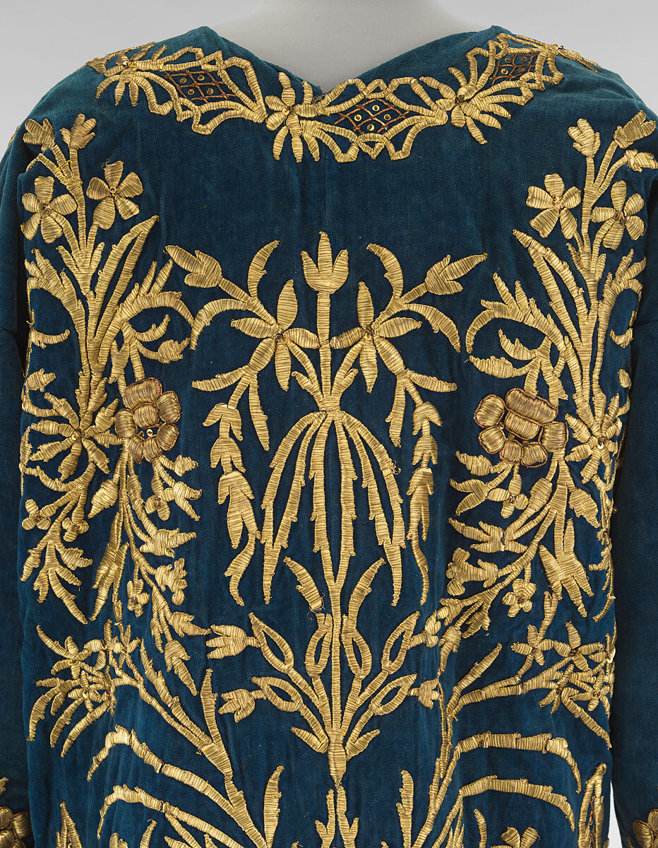 Bindalli Wedding Dress, Silk, cotton, metal wrapped thread; embroidered