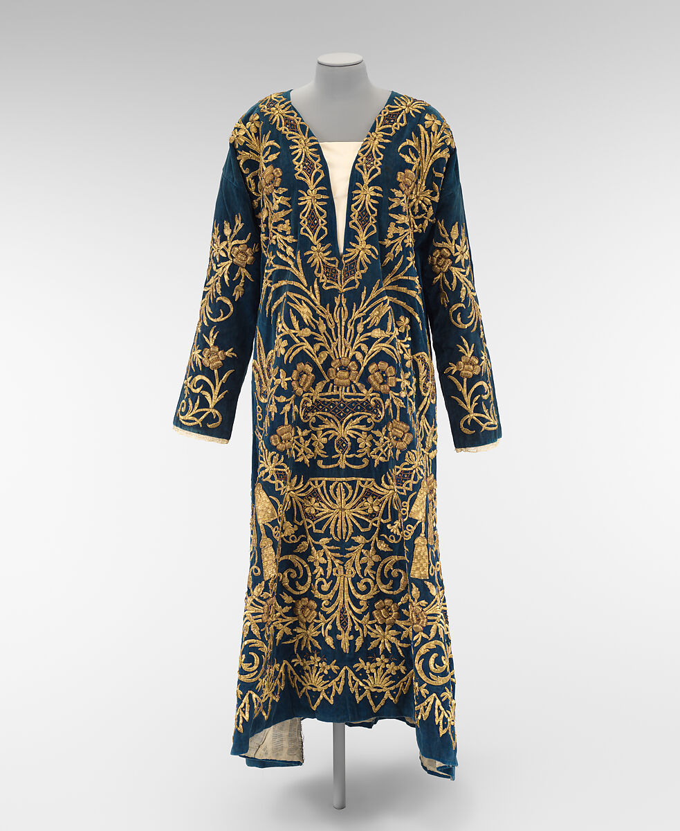 Bindalli Wedding Dress, Silk, cotton, metal wrapped thread; embroidered