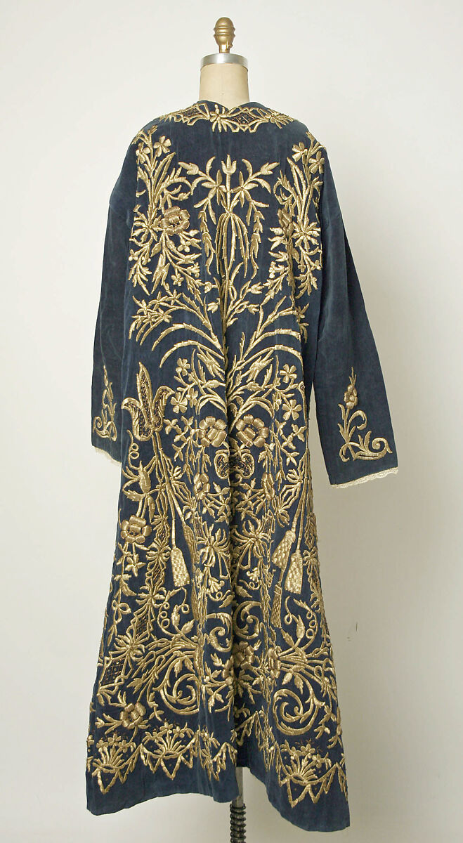 Bindalli Wedding Dress, Silk, cotton, metal wrapped thread; embroidered