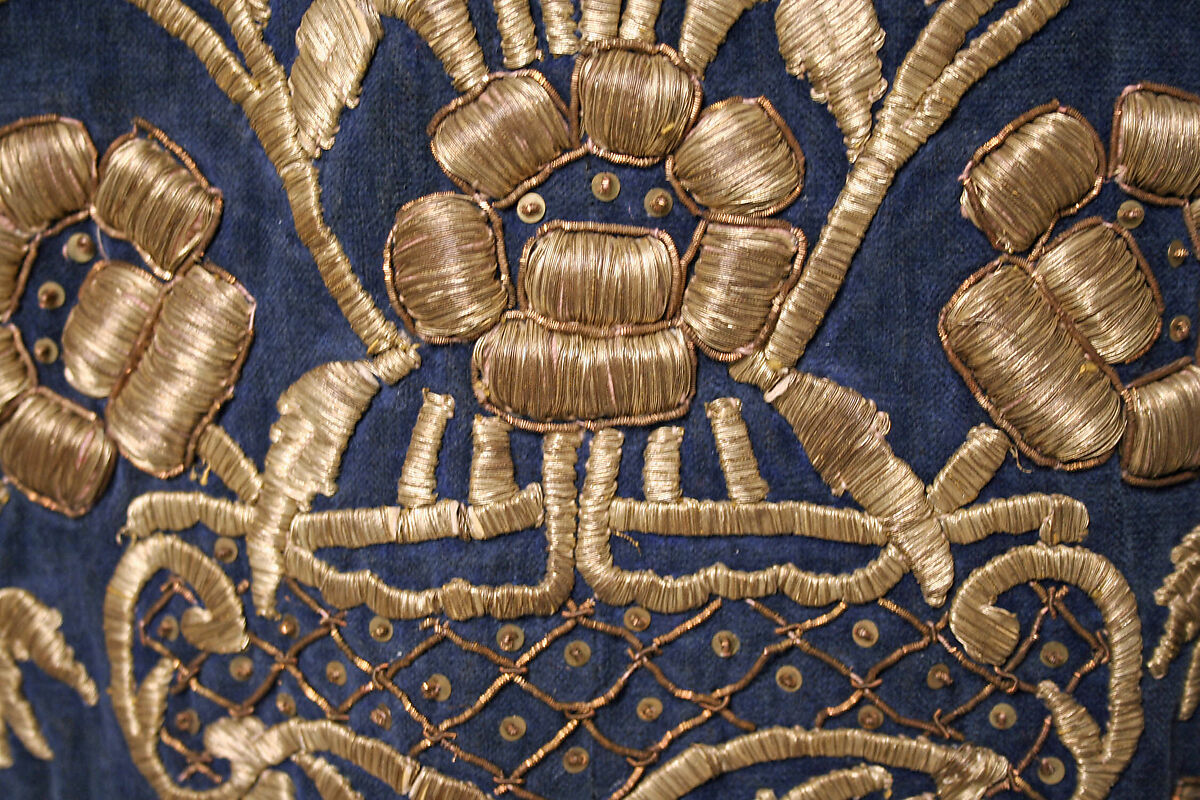 Bindalli Wedding Dress, Silk, cotton, metal wrapped thread; embroidered