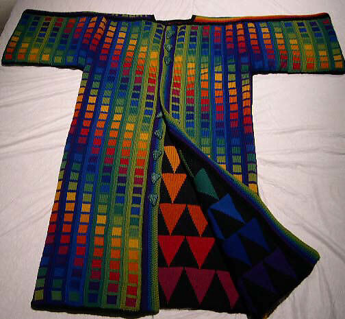 "I Made My Song a Coat", Linda Mendelson (American, born 1940), wool, American
