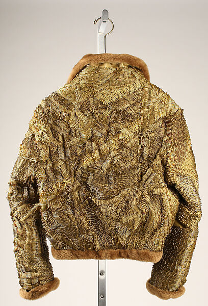 Jacket, Mark Mahall (American), plastic (polyvinyl chloride), metal (brass), synthetic fiber, American