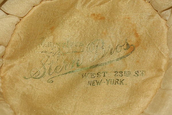 Bonnet, silk, American