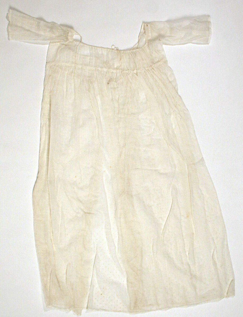 Dress, cotton, probably Swiss 