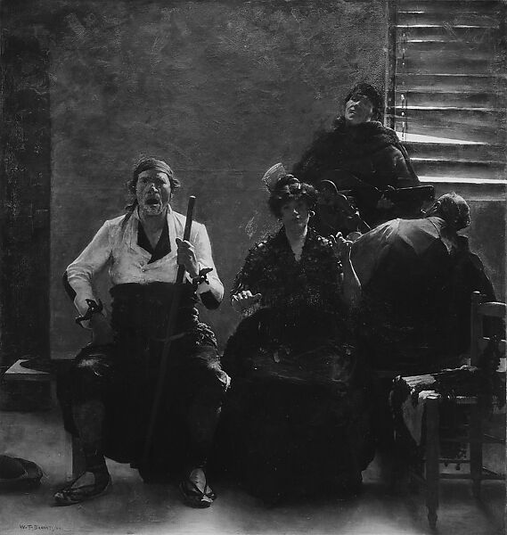 The Quartette (Un quatuor), William Dannat (1853–1929), Oil on canvas, American