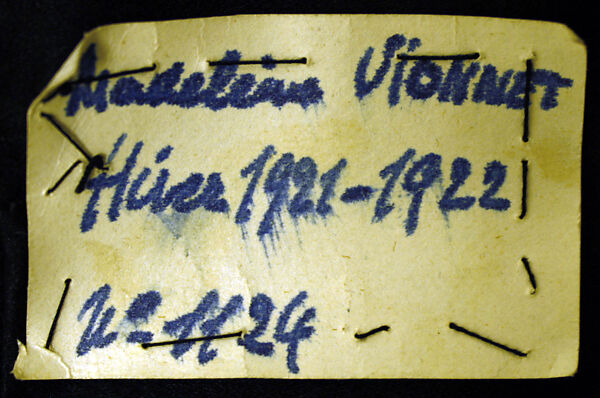 Evening dress, House of Vionnet (French, active 1912–14; 1918–39), silk, French