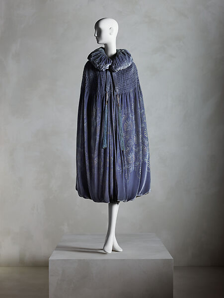 Evening cape, Maria Monaci Gallenga (Italian, Rome 1880–1944 Umbria), silk, rayon, metal, Italian 