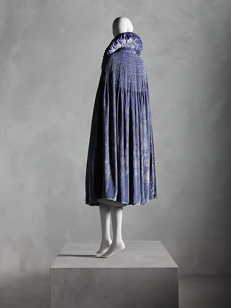 Evening cape, Maria Monaci Gallenga (Italian, Rome 1880–1944 Umbria), silk, rayon, metal, Italian