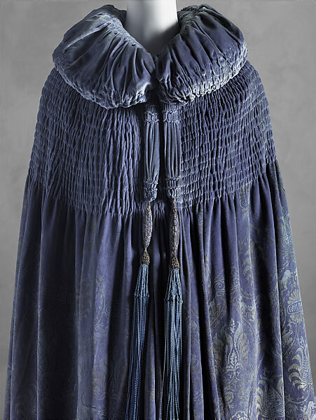 Evening cape, Maria Monaci Gallenga (Italian, Rome 1880–1944 Umbria), silk, rayon, metal, Italian