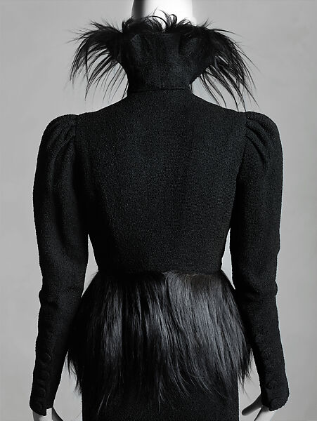 Ensemble, Attributed to Schiaparelli (French, founded 1927), wool, monkey fur, French