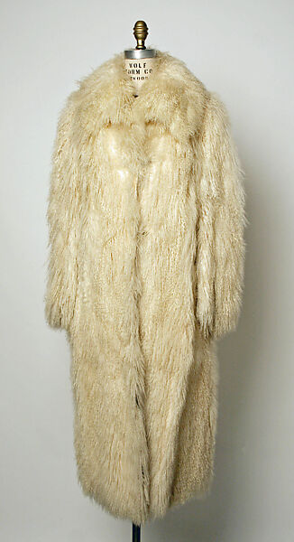 Coat, Viola Sylbert, fur, American 