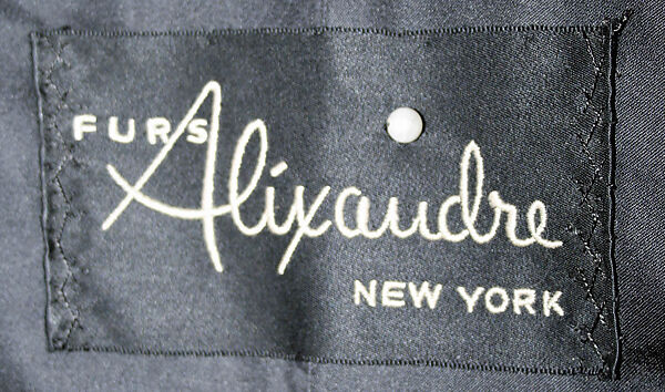 Coat, Viola Sylbert, fur, American