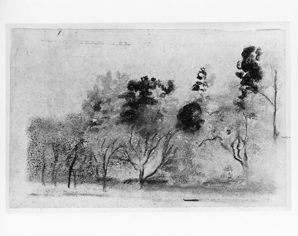 Autumn Colors, Arthur B. Davies (American, Utica, New York 1862–1928 Florence), Pastel on light buff wove paper, American