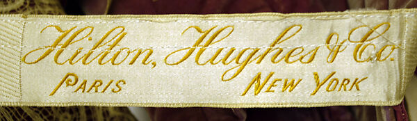 Evening dress, House of Paquin (French, 1891–1956), silk, cotton, linen, glass, French