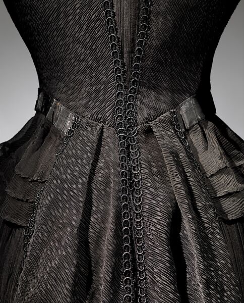 Mourning dress, silk, American