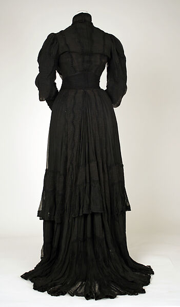 Mourning dress, silk, American