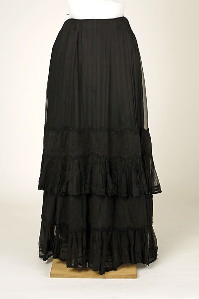 Mourning dress, silk, American