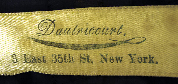 Mourning dress, silk, American