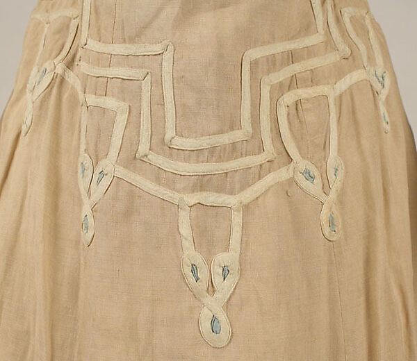 Walking dress, linen, American