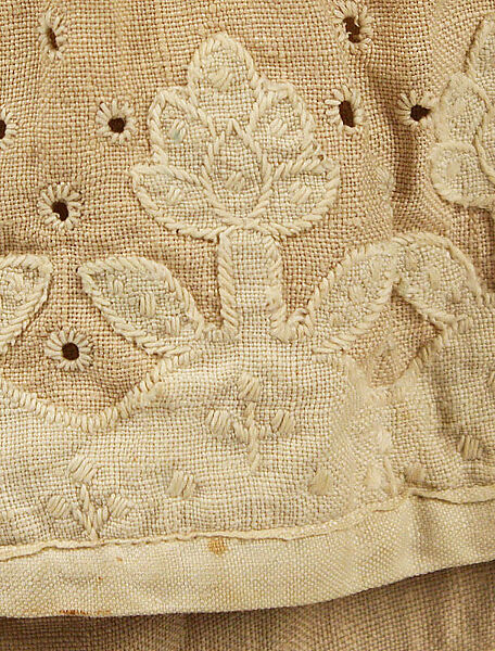 Walking dress, linen, American