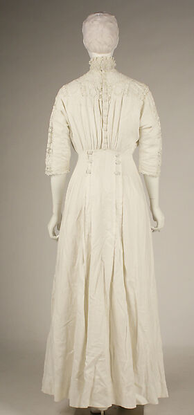Morning dress, linen, cotton, American