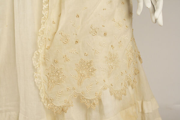 Afternoon dress, cotton, American or European