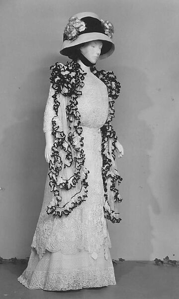 Dress, cotton, American