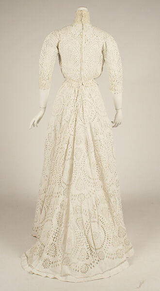 Dress, linen, cotton, American or European