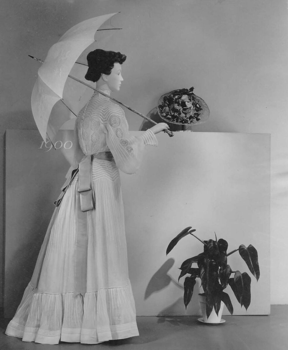 Dress, cotton, American