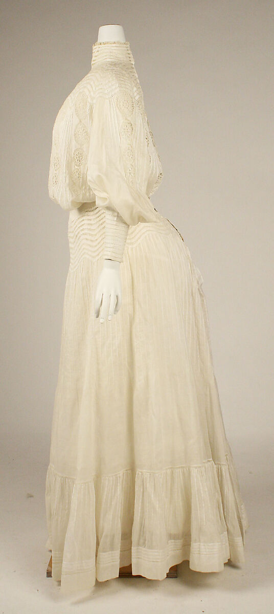 Dress, cotton, American