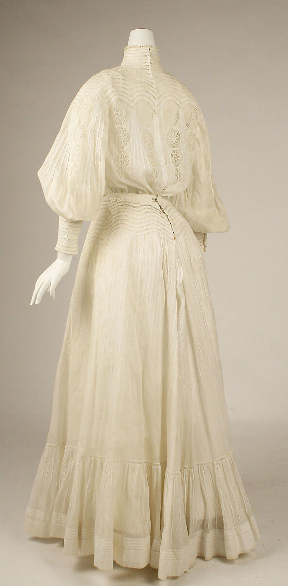 Dress, cotton, American