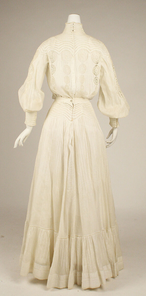 Dress, cotton, American