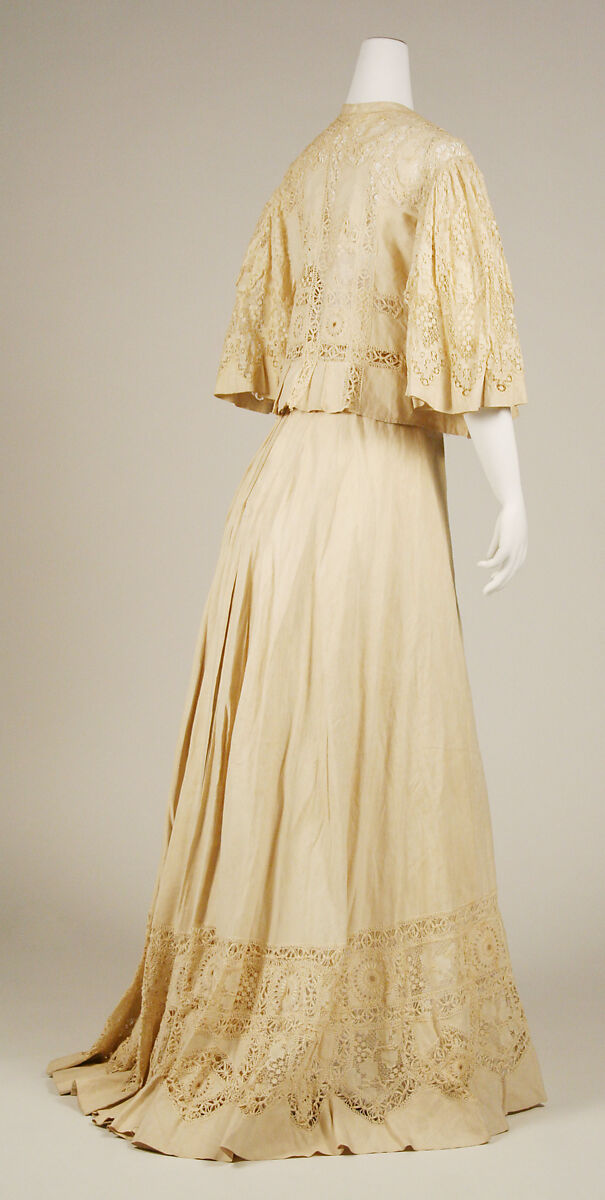 Afternoon dress, linen, American or European