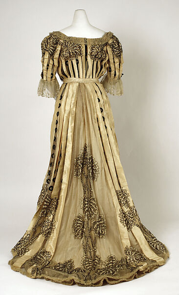 Dress, silk, American