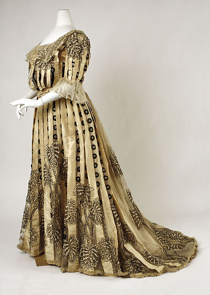 Dress, silk, American