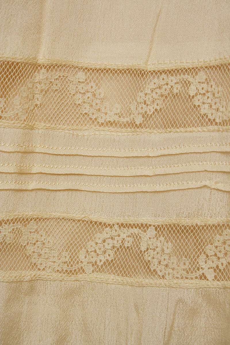 Morning dress, silk, cotton, American or European