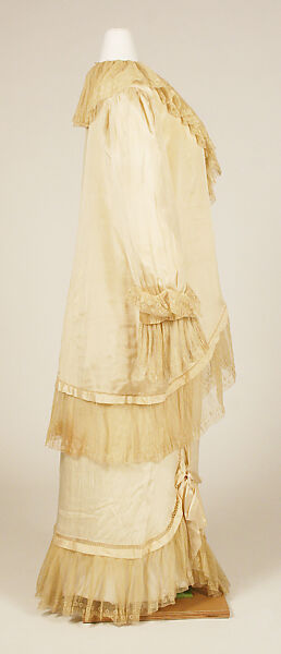 Negligée, silk, wool, American or European