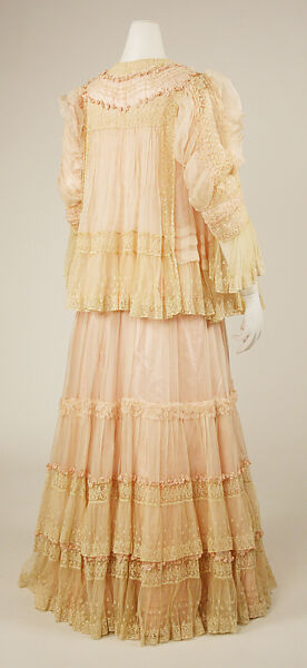 Negligée, silk, cotton, French