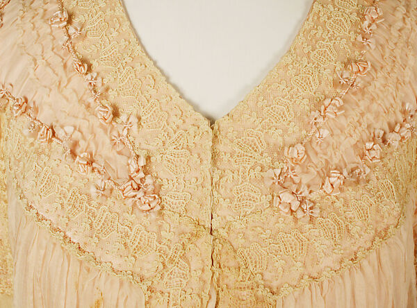 Negligée, silk, cotton, French