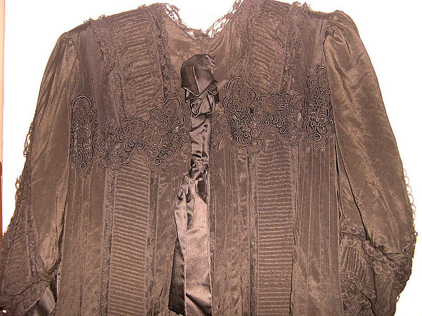 Dressing gown, silk, cotton, American