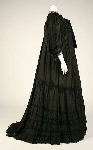 Dressing gown, silk, cotton, American