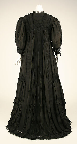 Dressing gown, silk, cotton, American