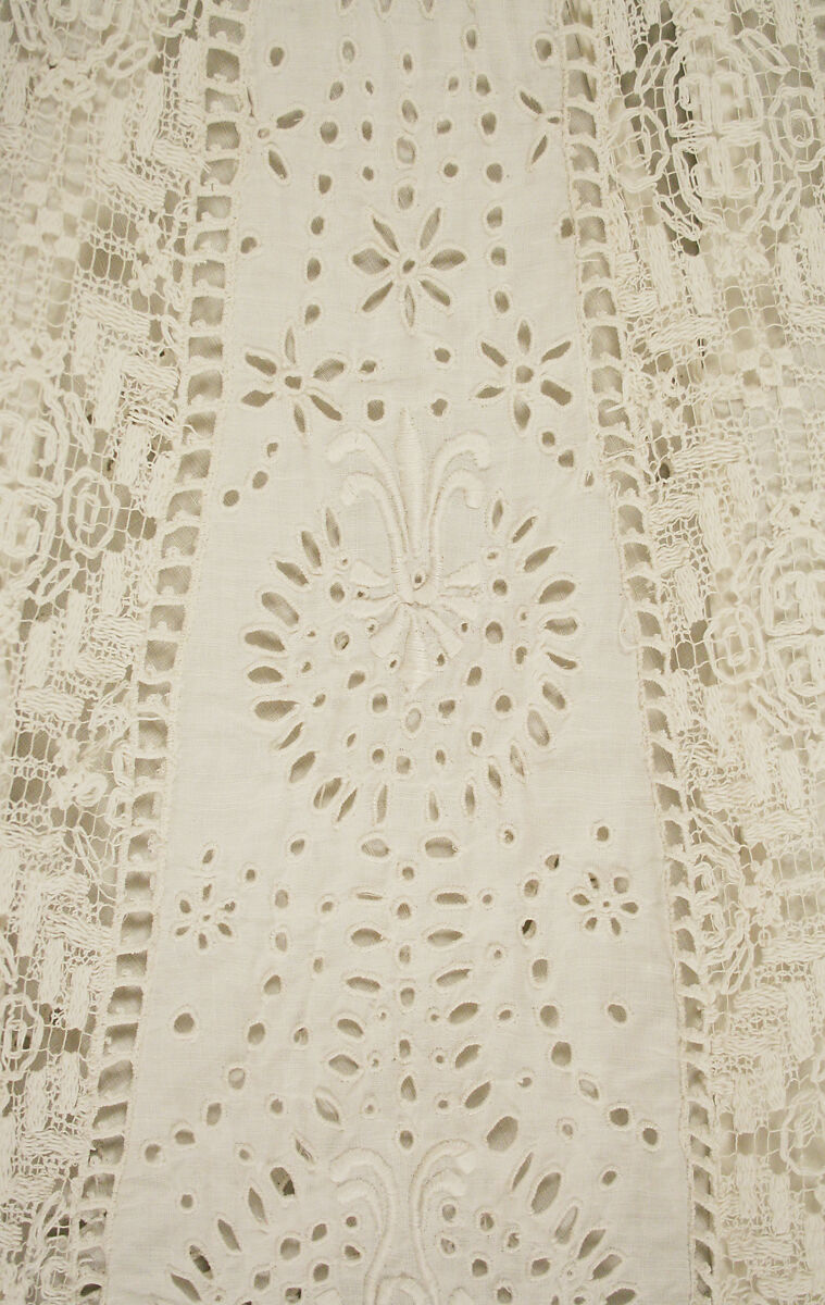 Dress, linen, cotton, American or European
