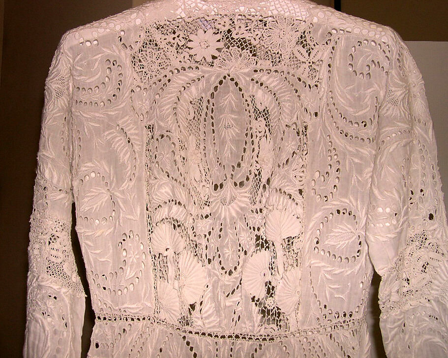 Dress, linen, cotton, American or European