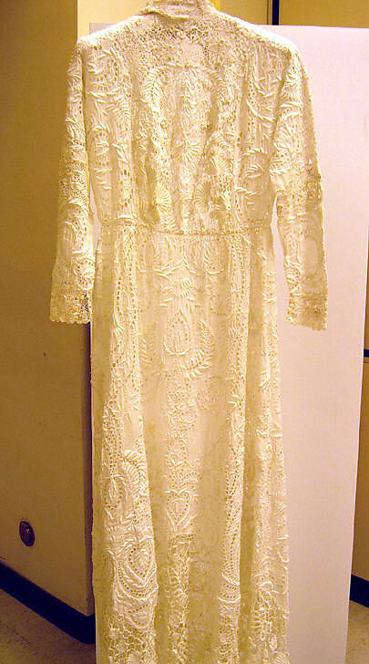 Dress, linen, cotton, American or European